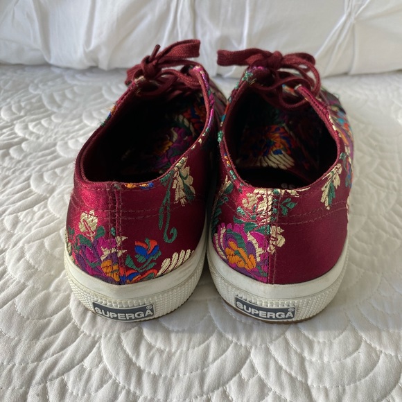 SUPERGA Embroidered Satin Sneakers - Picture 4 of 9